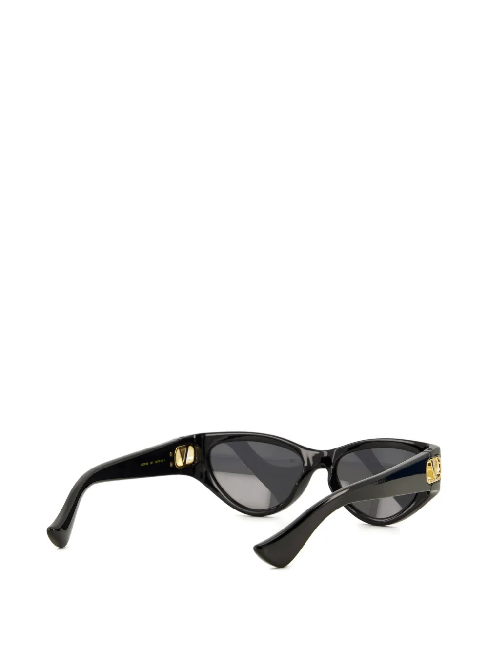 VALENTINO GARAVANI EYEWEAR Zonnebril met VLogo plakkaat en cat-eye montuur Zwart