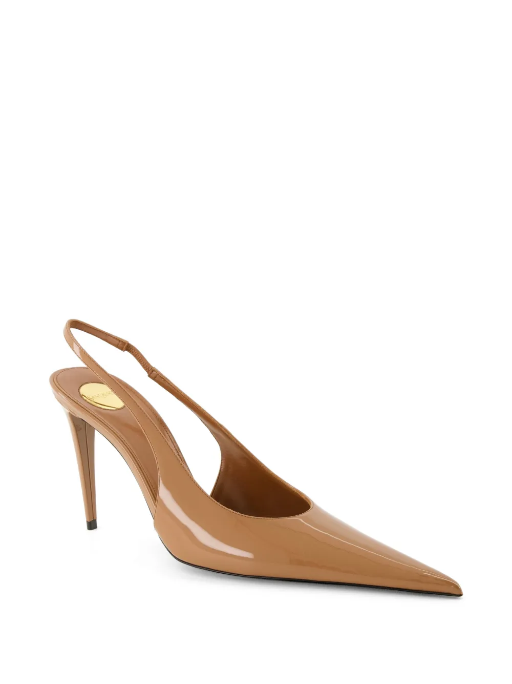 Saint Laurent Guermantes pointed-toe pumps Beige