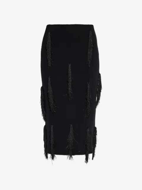 IRO Firia fringe-trimmed midi skirt