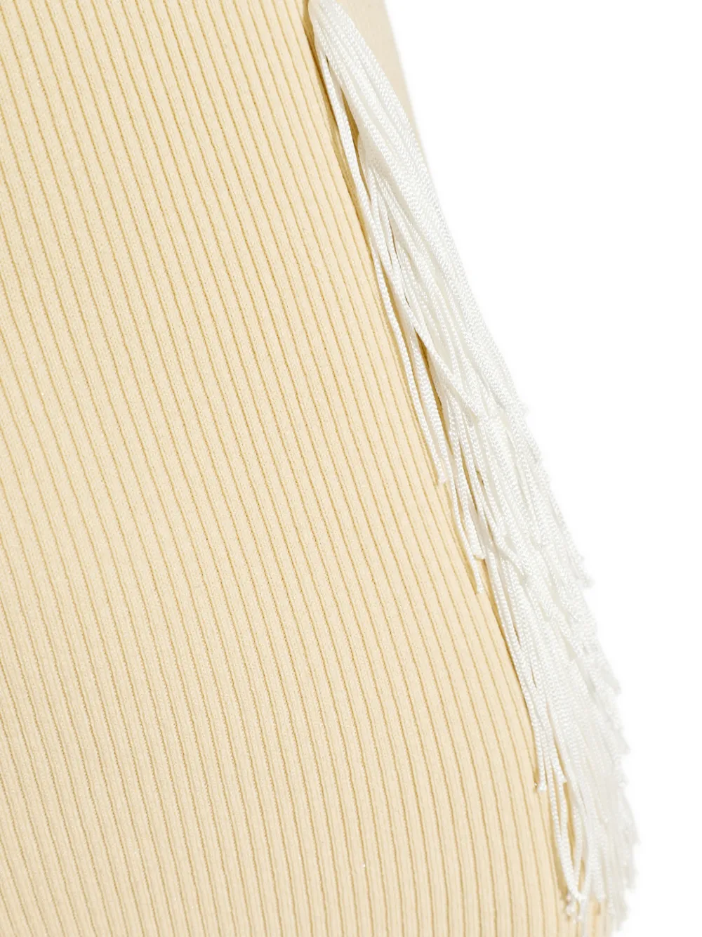 IRO Fleur jurk met franje Beige