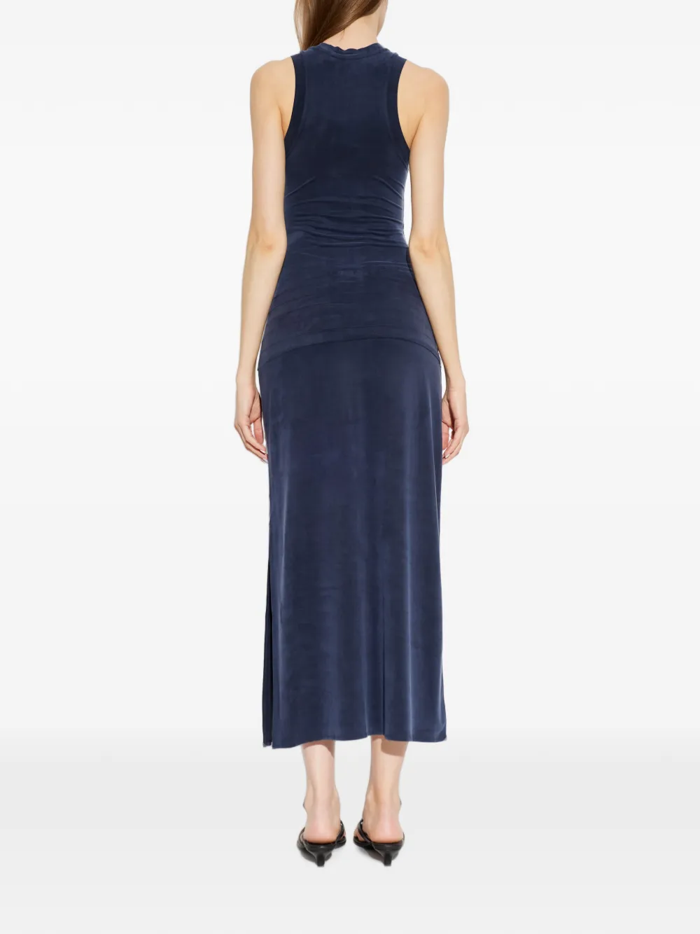 IRO Eclose maxi-jurk met ruche taille Blauw