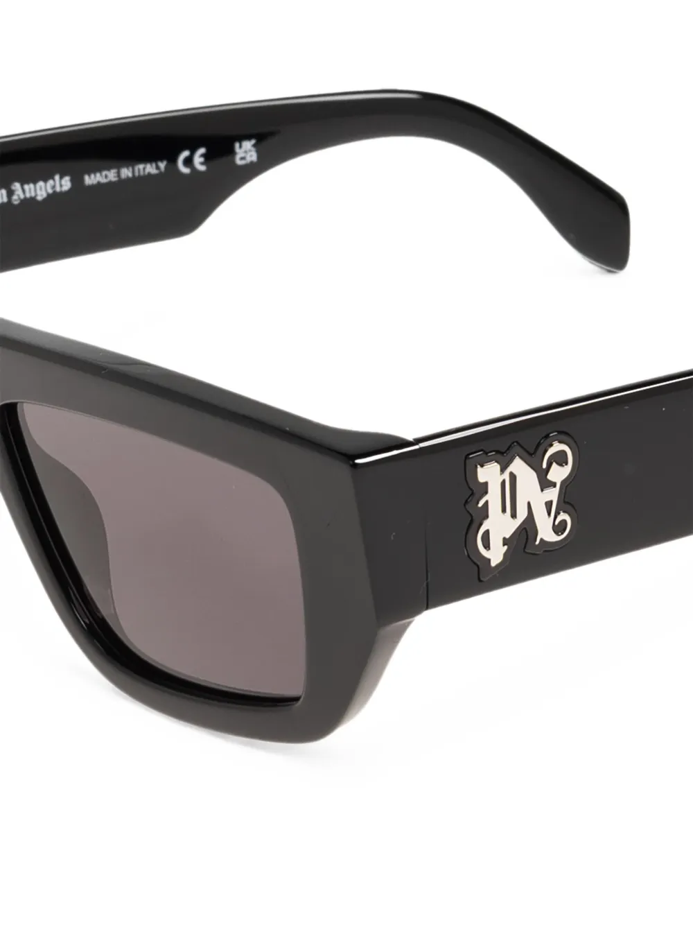 Palm Angels Eyewear Zonnebril met rechthoekig montuur Zwart