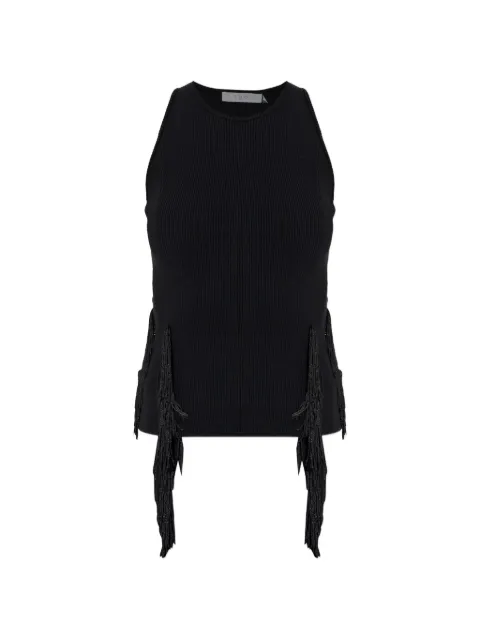 IRO Flocon fringe ribbed top