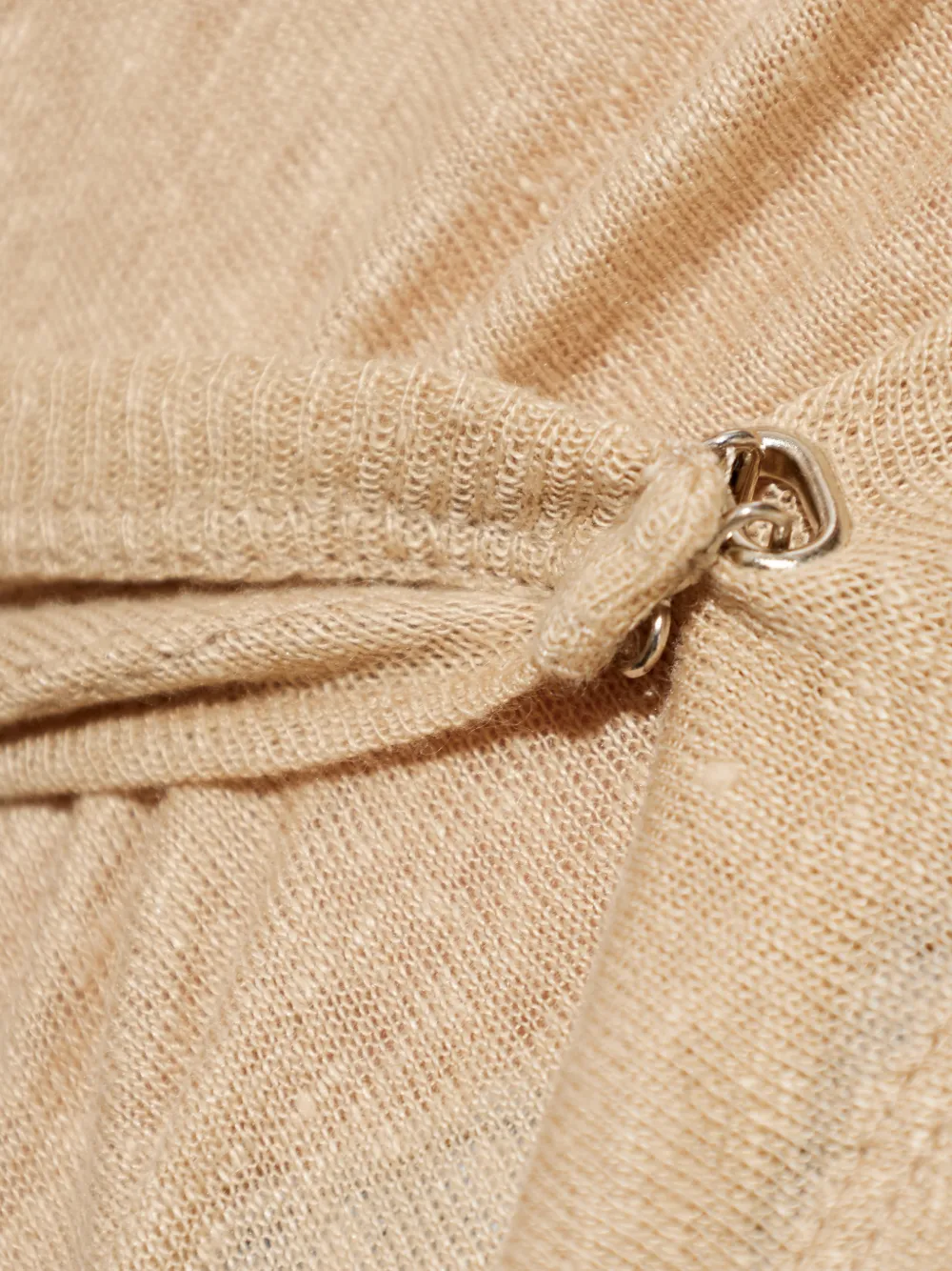 IRO Sorenza gedraaid T-shirt Beige