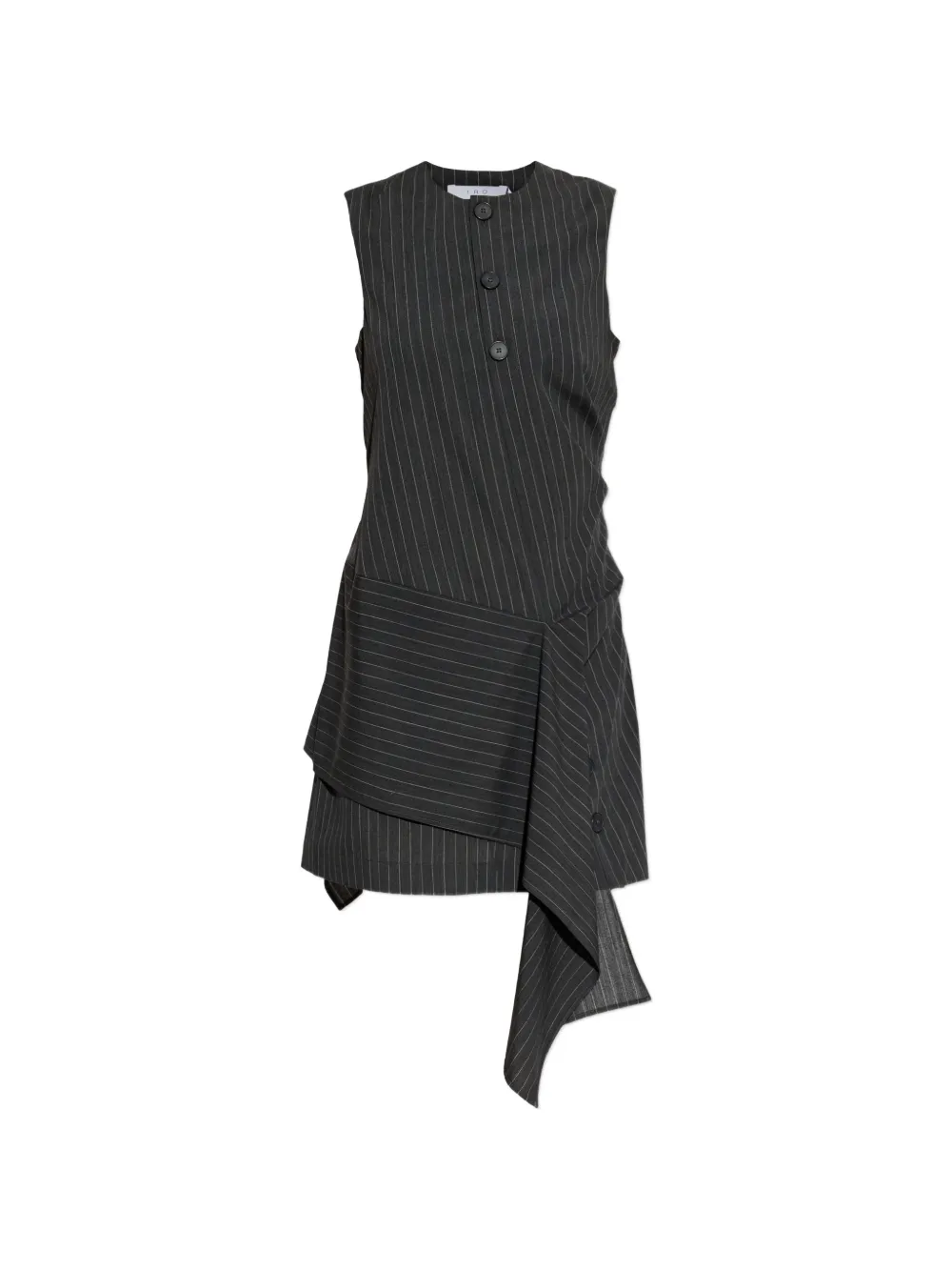IRO Klea pinstripe layered mini dress - Grigio