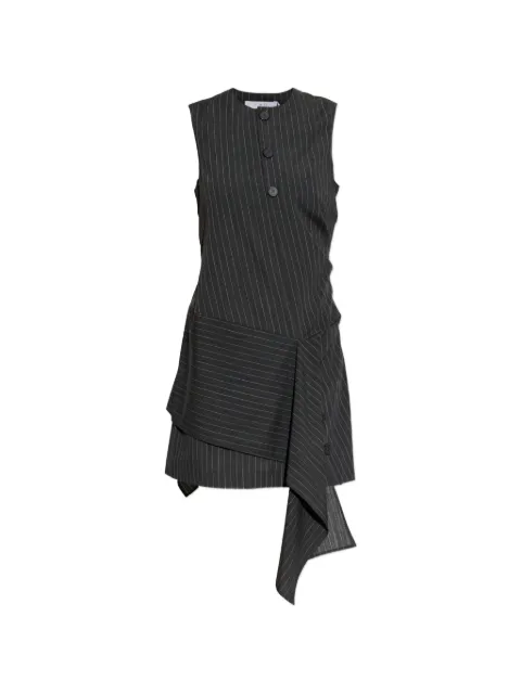 IRO Klea pinstripe layered mini dress