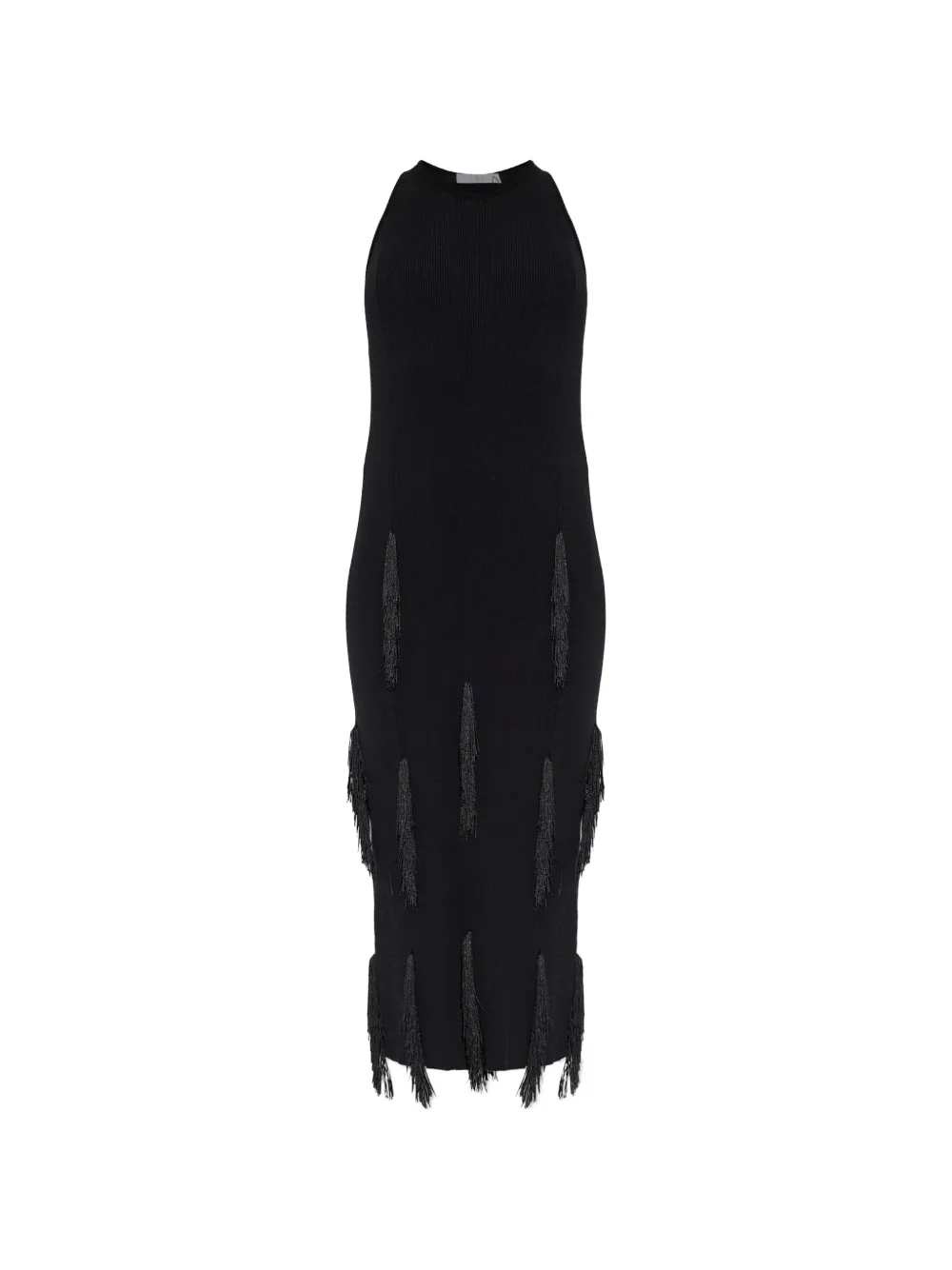 Iro Midi Fringe Dress In Black