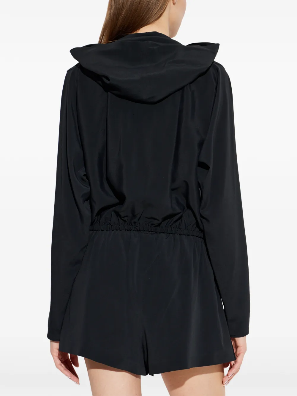 Alexander Wang Gedrapeerde hoodie Zwart