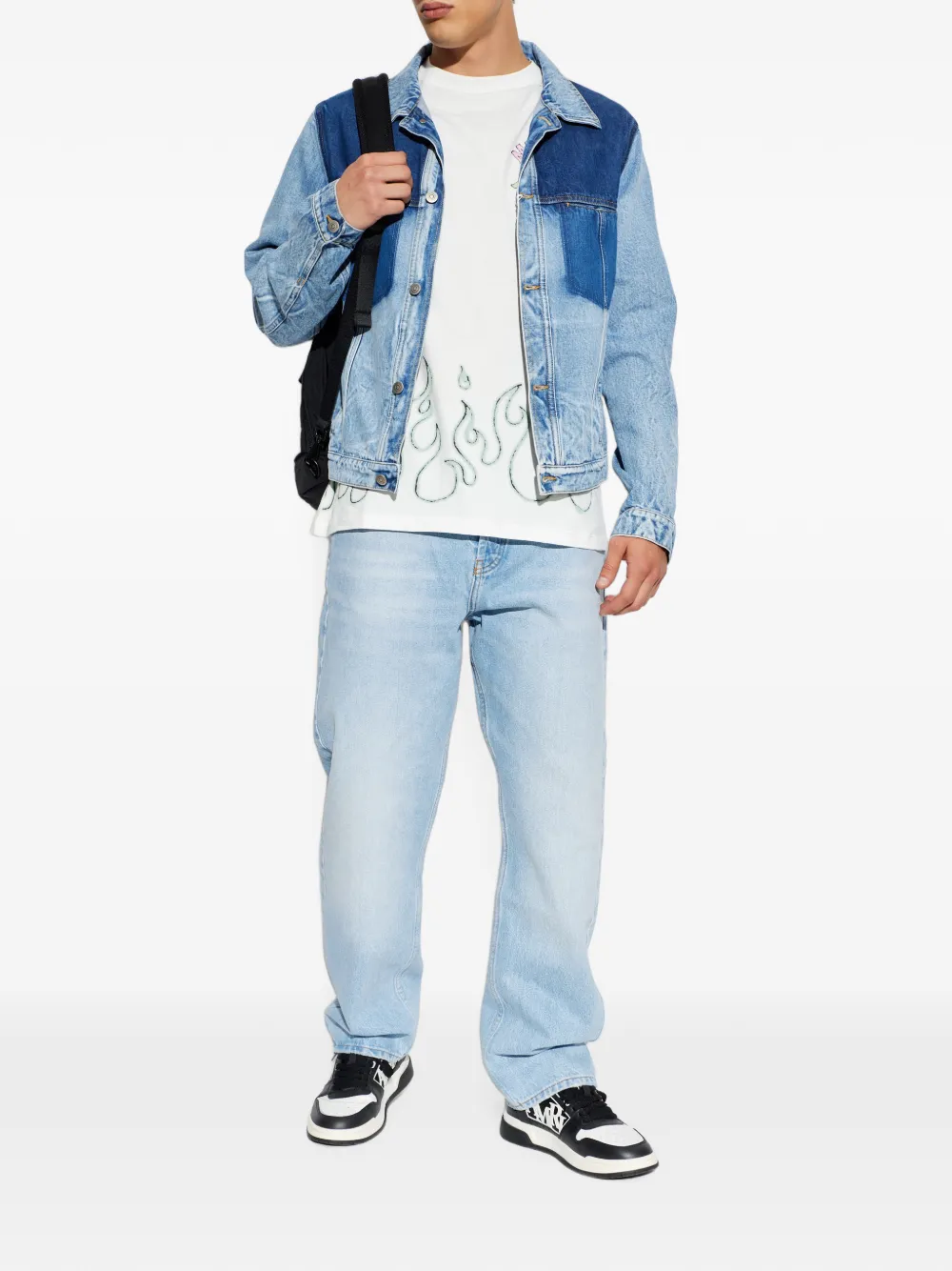 AMIRI MA Quad Flames T-shirt Wit