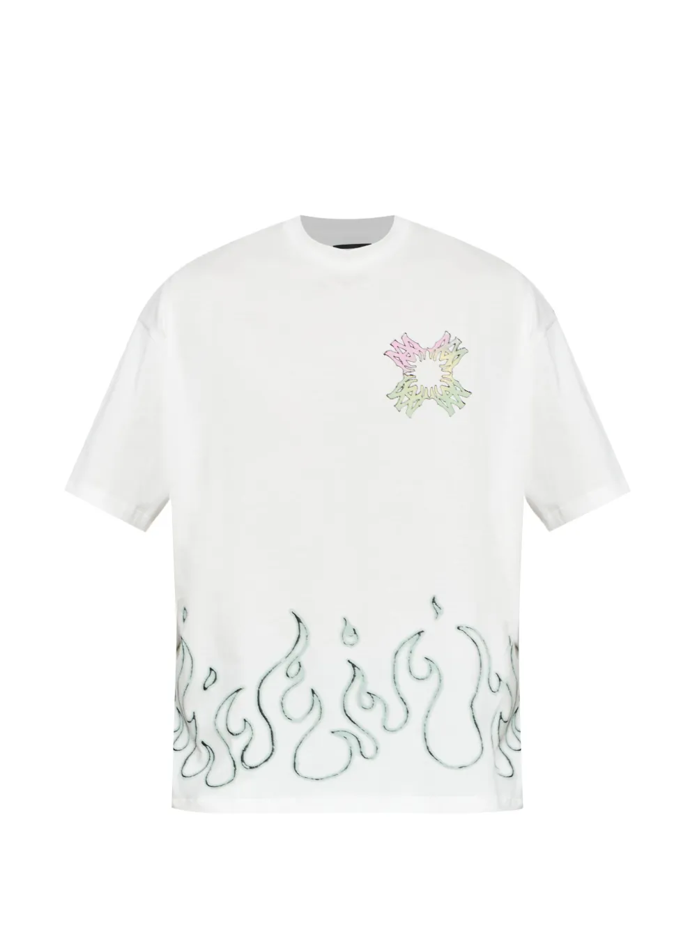 AMIRI Ma Quad Flames T-shirt - Weiß