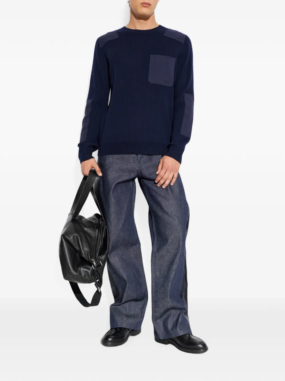 A.P.C. Mallarme trui met borstzak Blauw