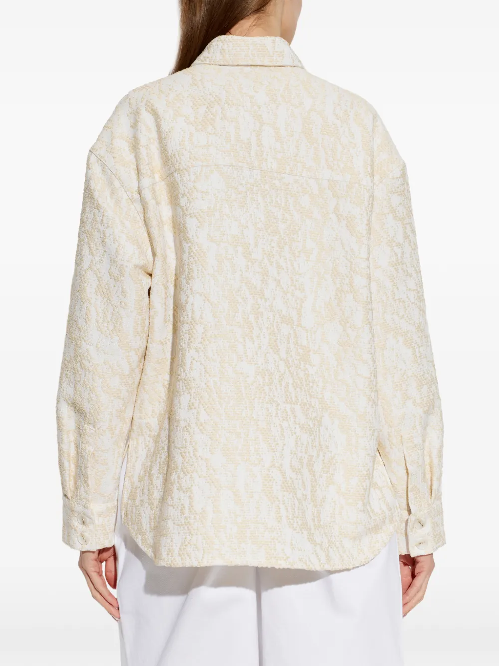 IRO Daffy shirtjack met textuur Wit