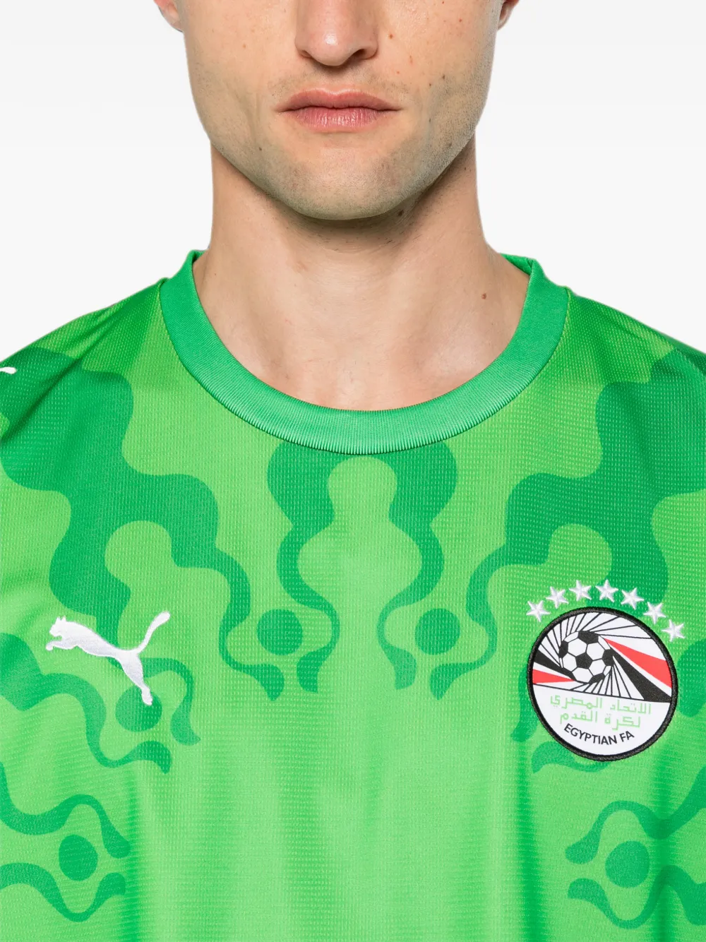 PUMA x EFA x Salehe Bembury T-shirt met grafische print Groen
