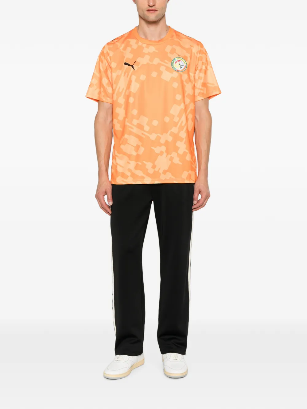 PUMA x Salehe Bembury x Senegal T-shirt met logopatch Oranje