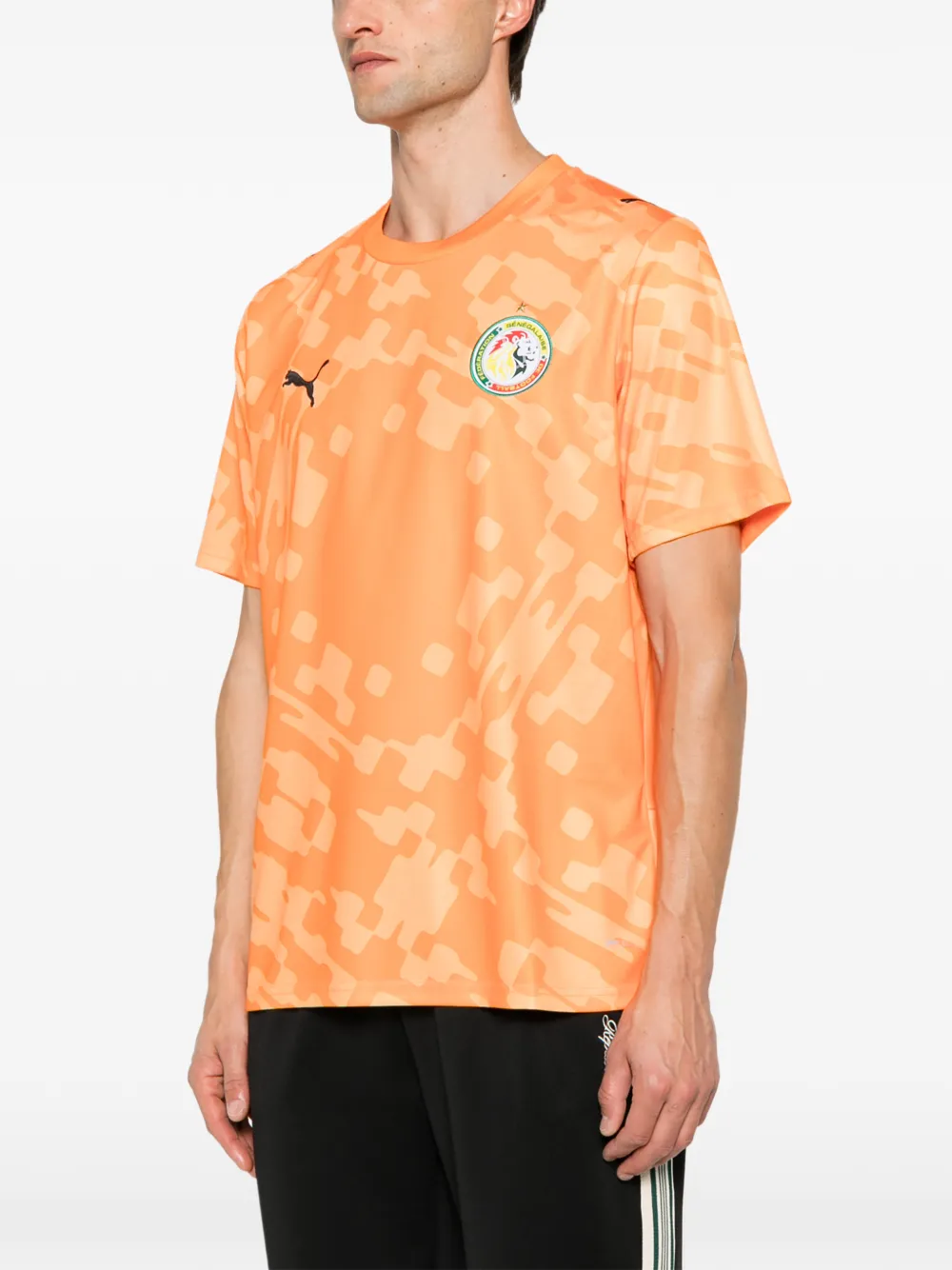 PUMA x Salehe Bembury x Senegal T-shirt met logopatch Oranje