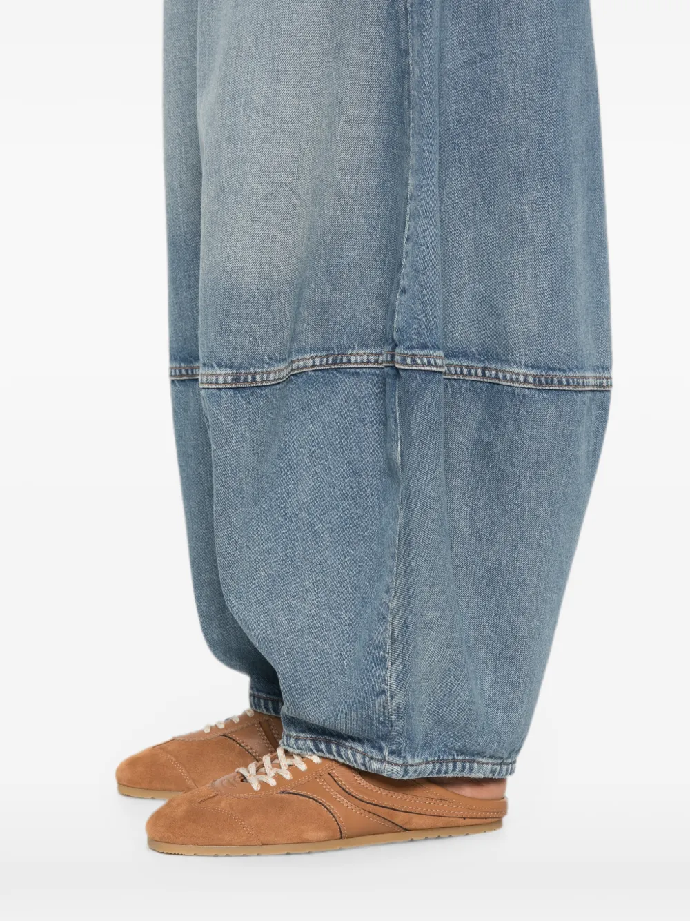 AGOLDE Jeans met naaddetail Beige