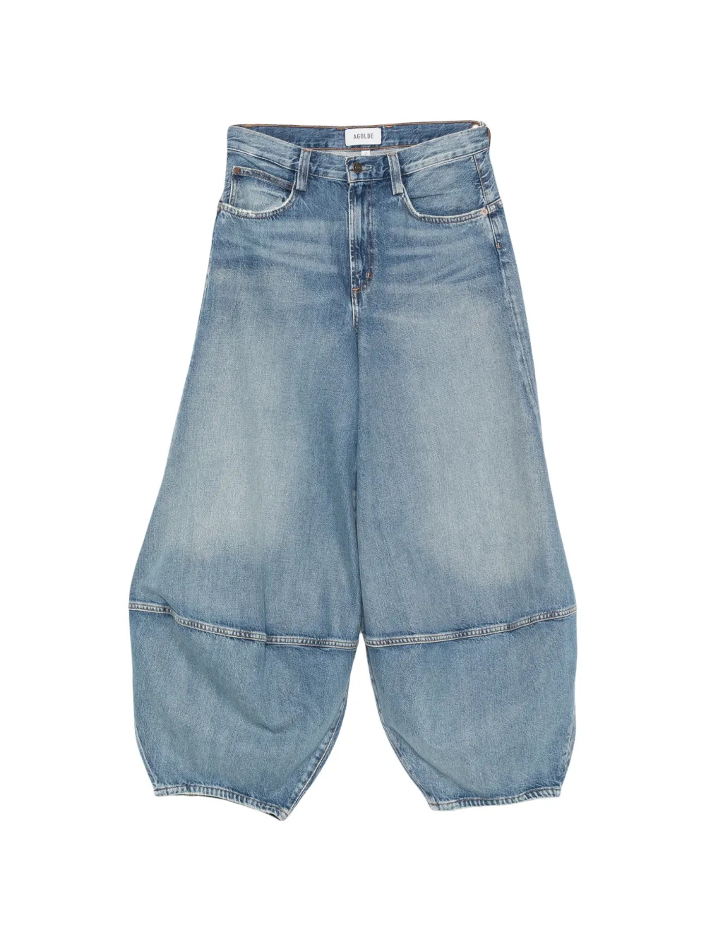 AGOLDE Lantern seam-detail jeans - Nude