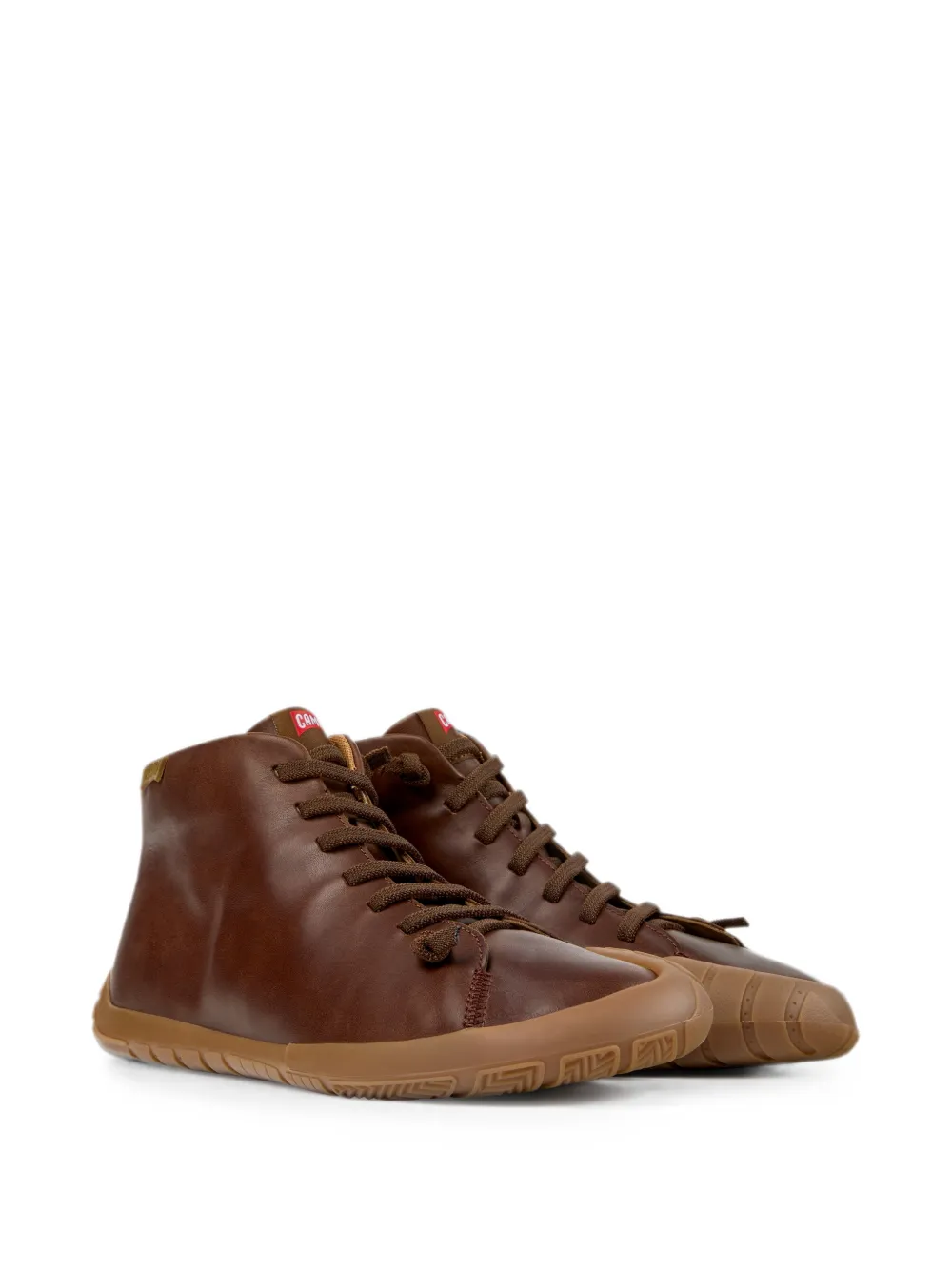Camper Peu Path+ leather ankle boots Bruin