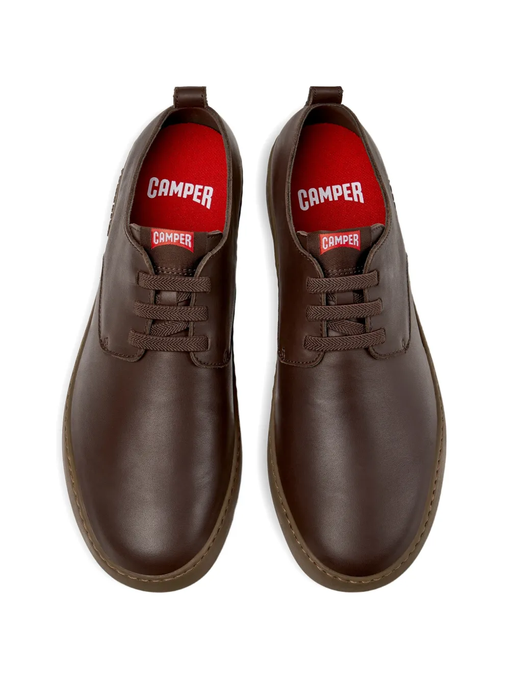 Camper Peu Touring leather lace-up shoes Bruin