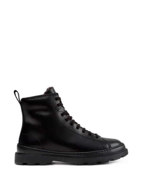 Camper Brutus+ lace-up leather biker boots