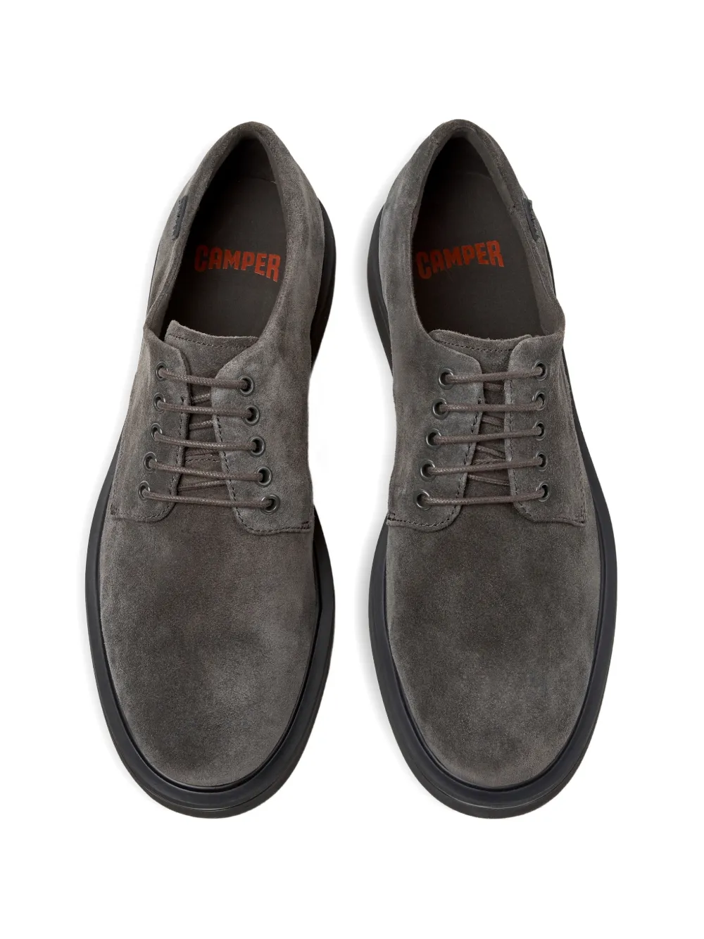 Camper Norman suede lace-up shoes Grijs