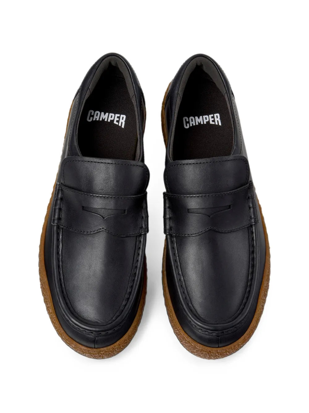 Camper Peu Terreno leather loafers Zwart