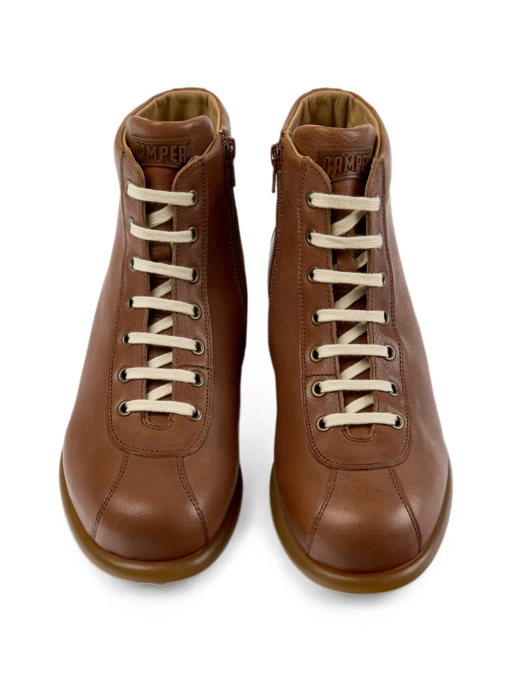 Camper Pelotas Ariel leather ankle boots Bruin