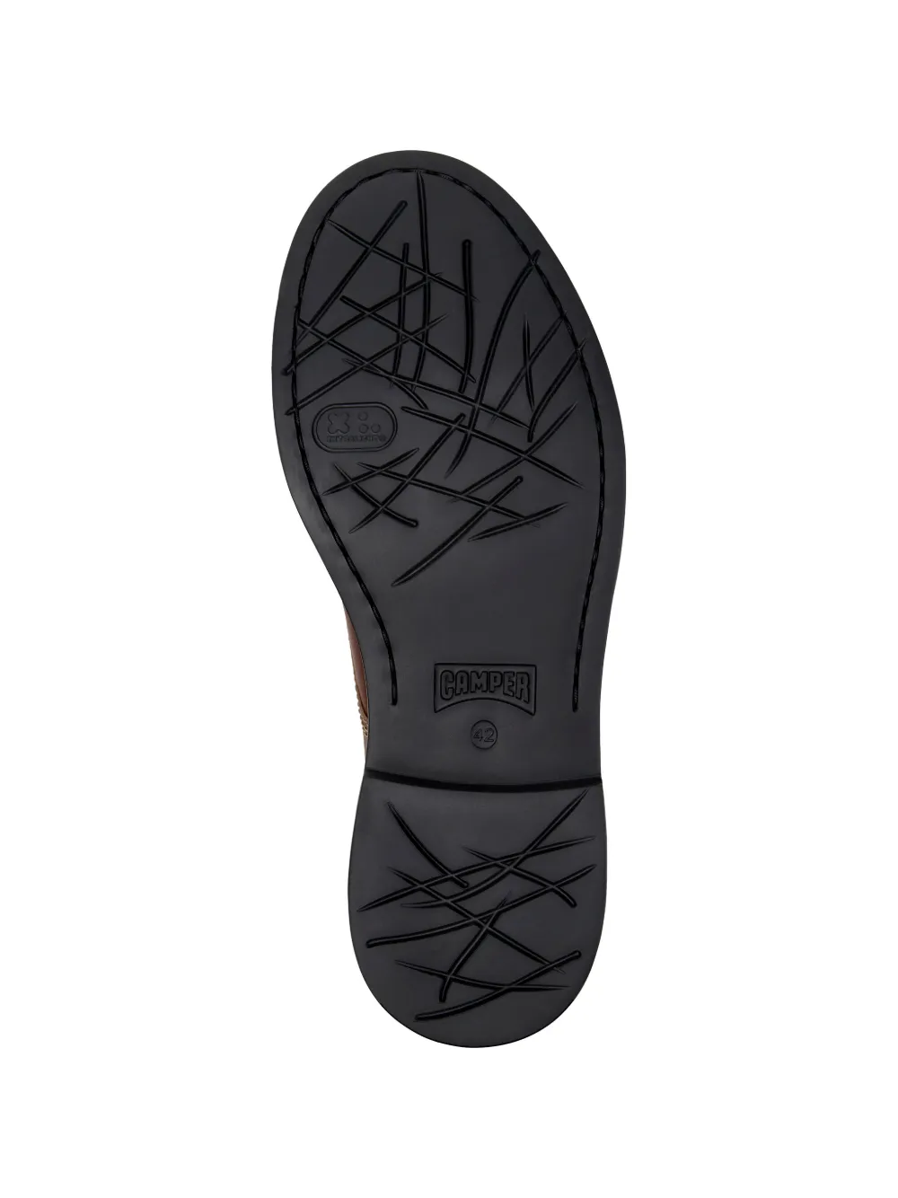 Camper Twins colour-block leather lace-up shoes Bruin
