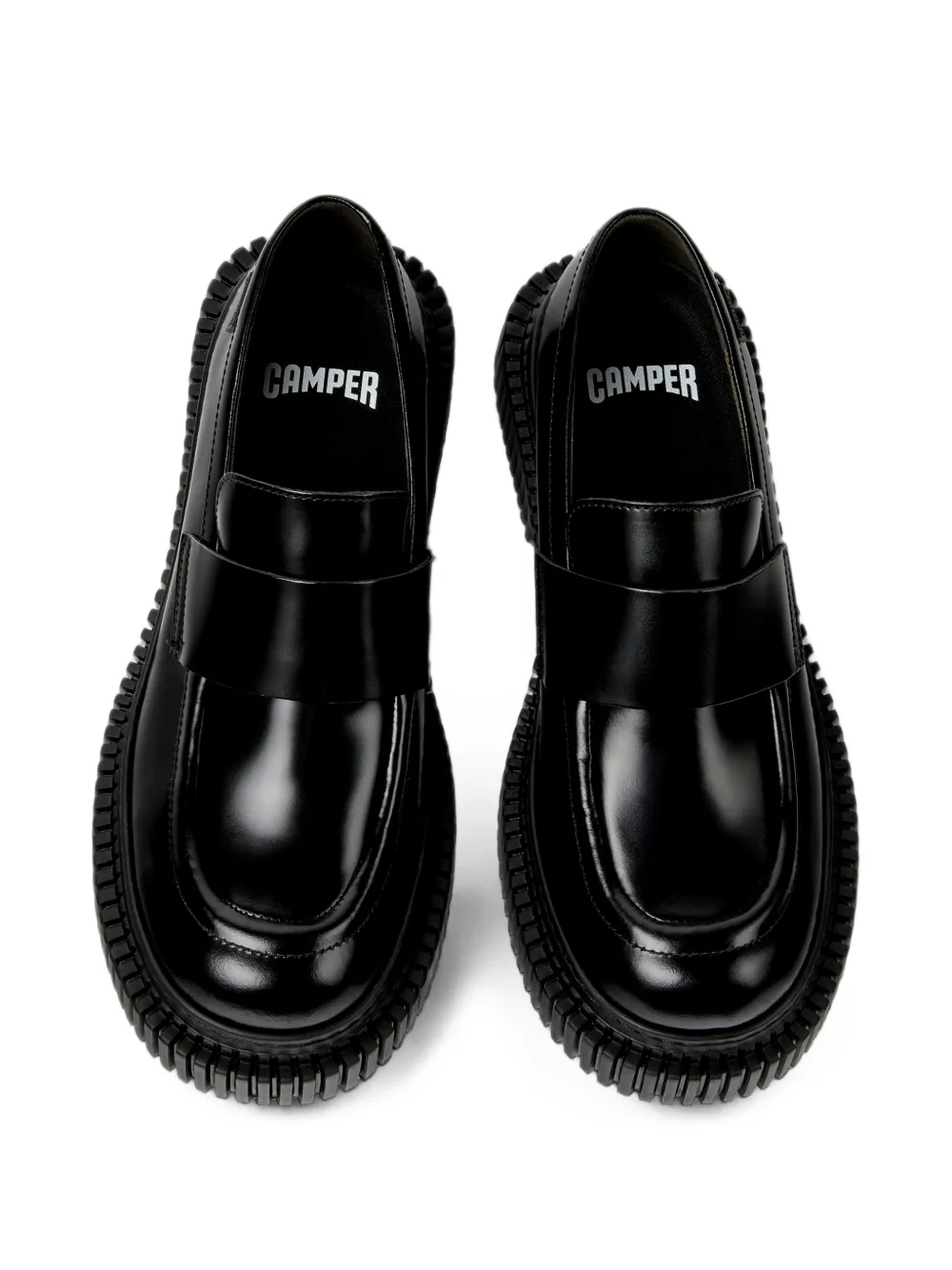 Camper Pix Berlin leather loafers Zwart