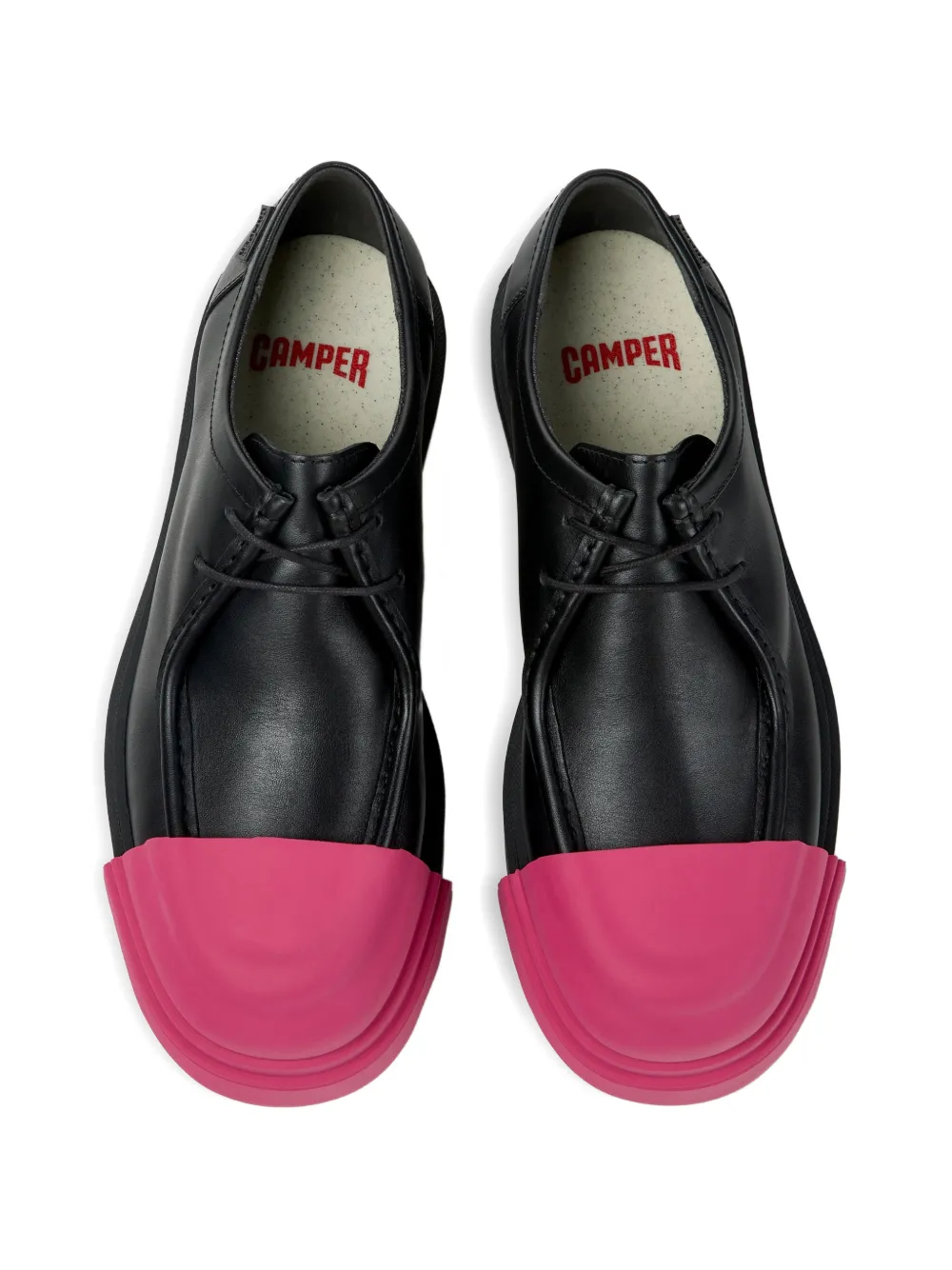 Camper Junction leather lace-up shoes Zwart