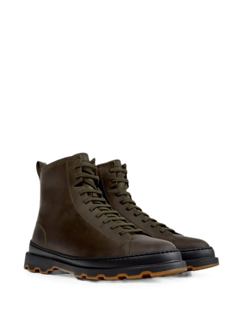 Camper Brutus+ nubuck leather ankle boots Groen