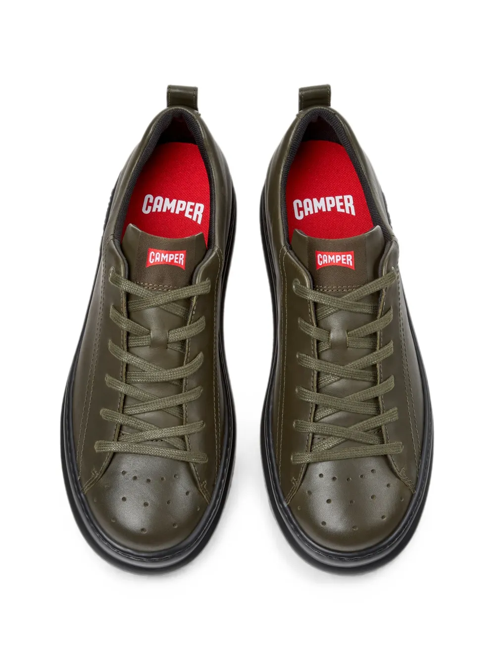 Camper Runner Four leather sneakers Groen