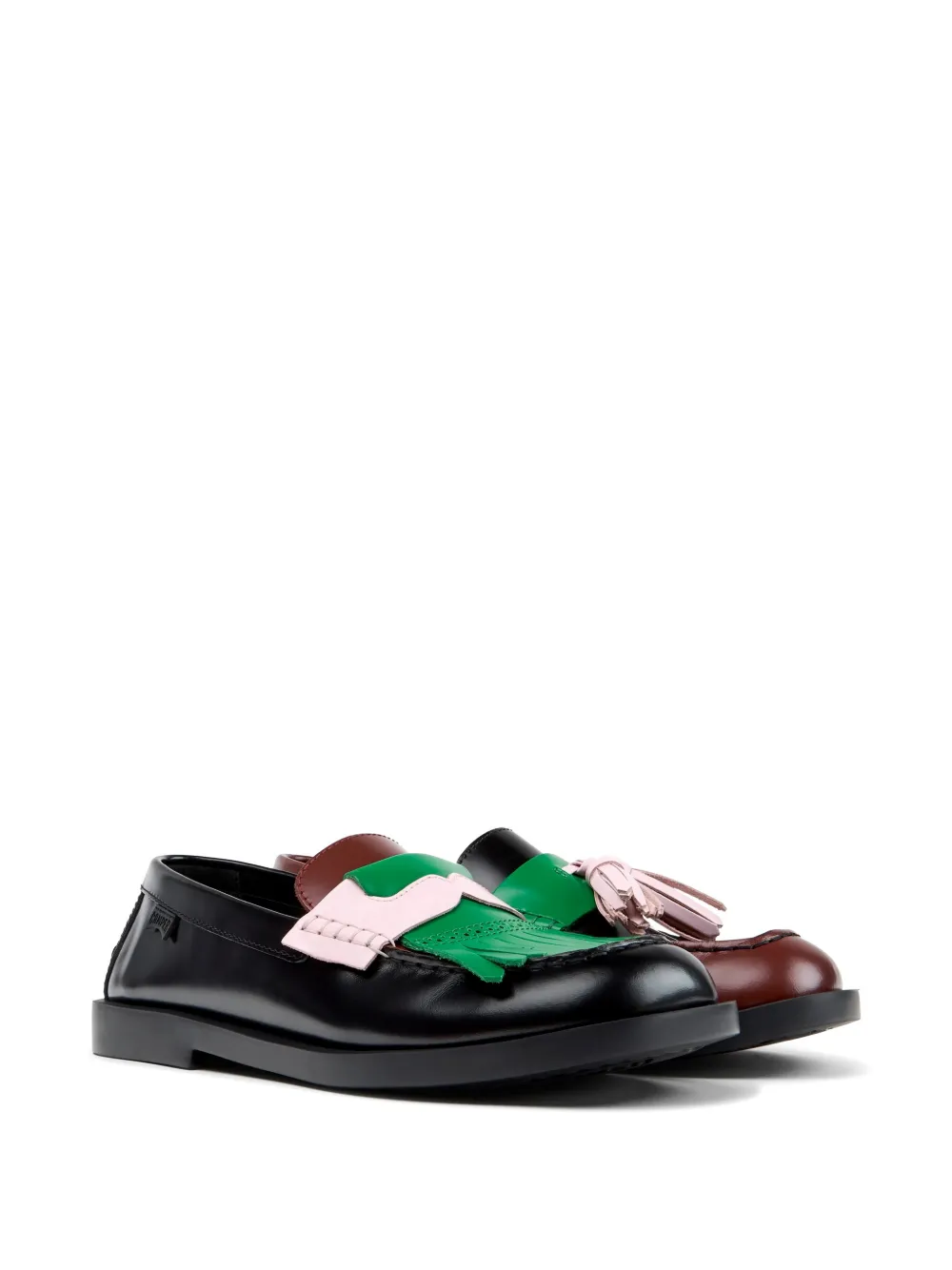 Camper Twins leren loafers Zwart