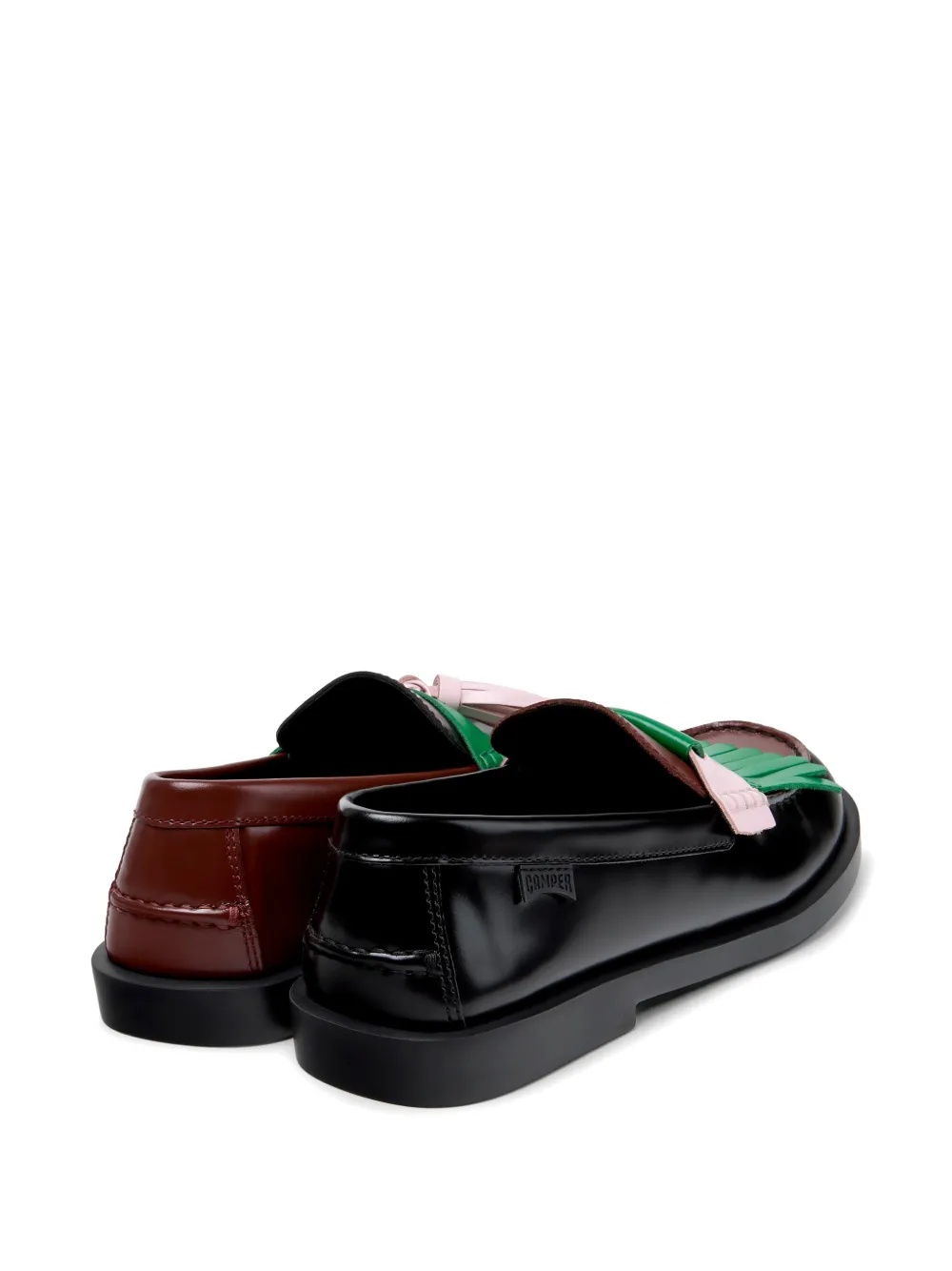 Camper Twins leren loafers Zwart