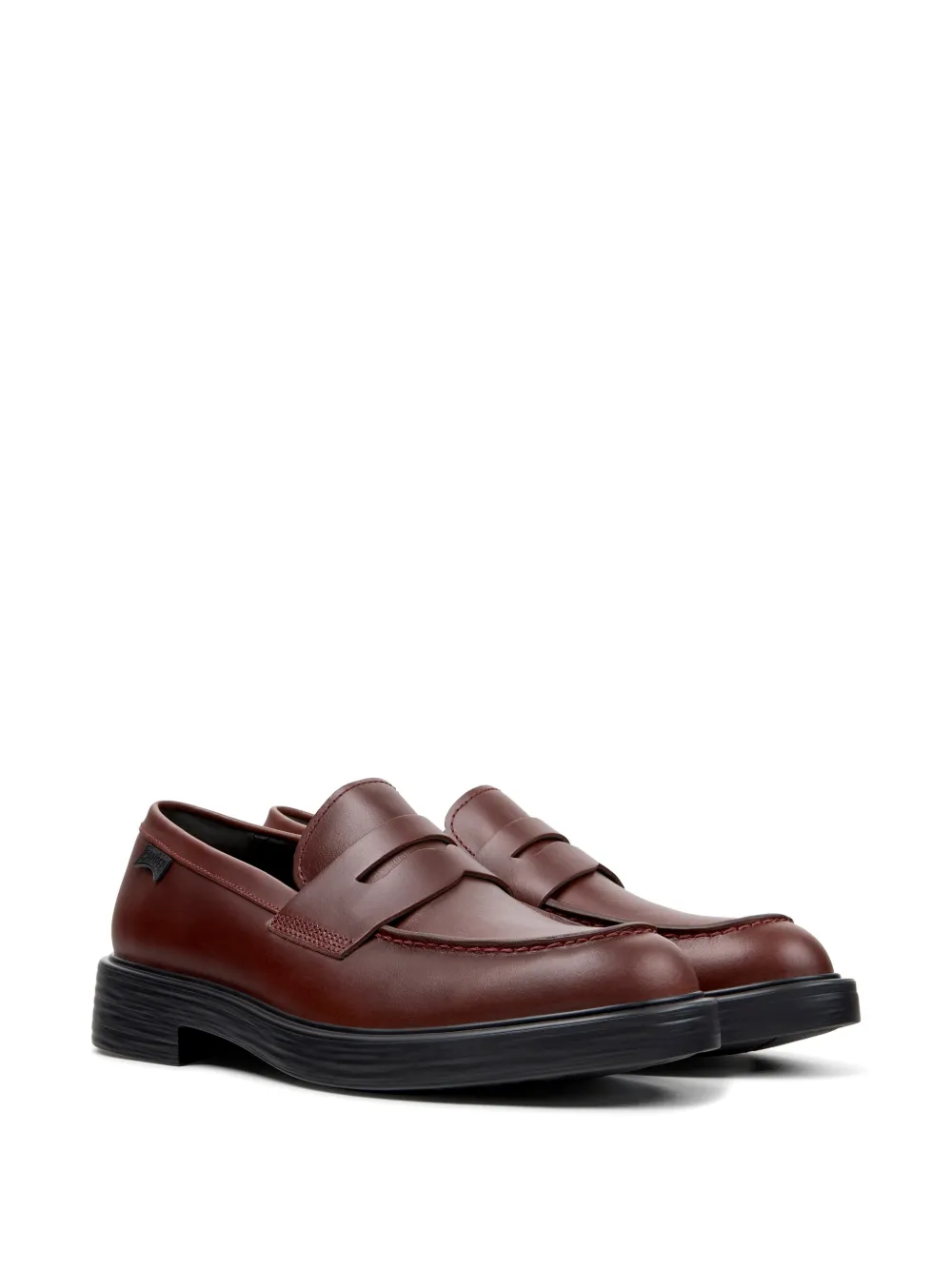 Camper Dean leren loafers Bruin
