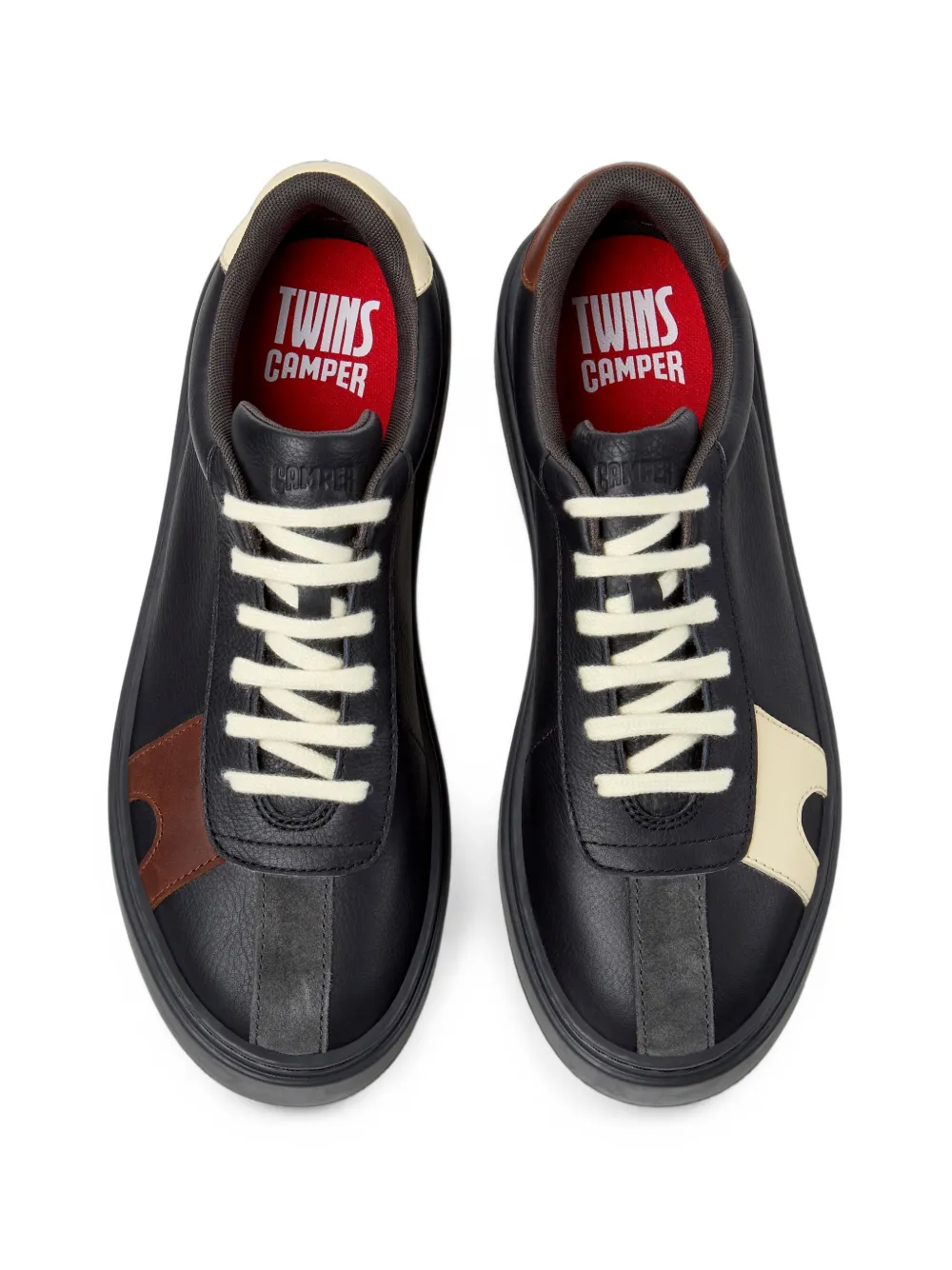Camper Runner Twentyfive Twins leather sneakers Zwart