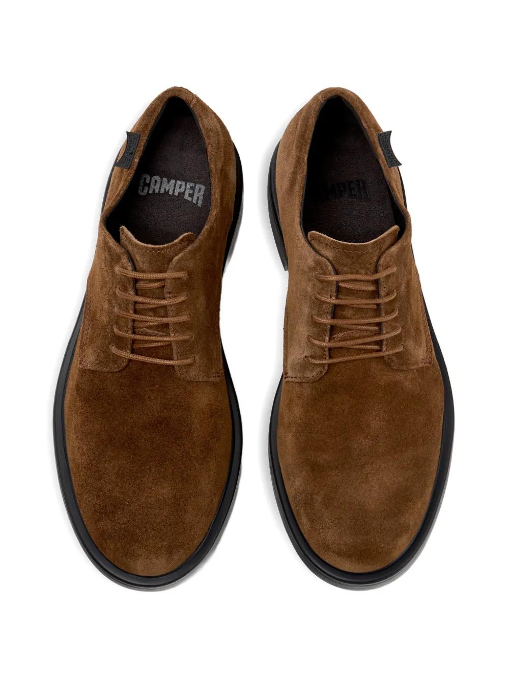 Camper Dean suede lace-up shoes Bruin