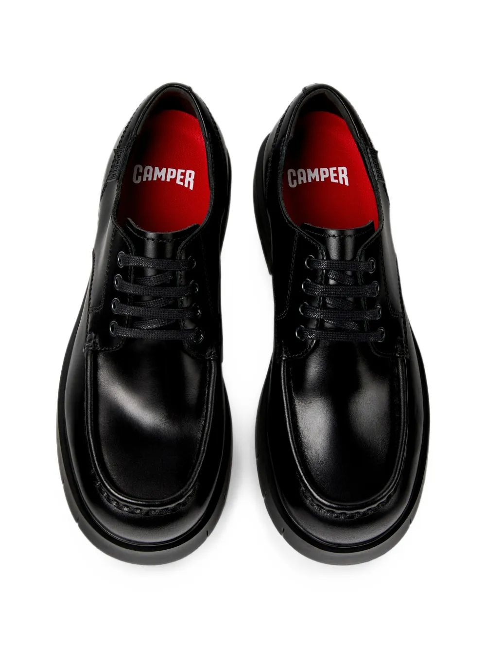 Camper Alaro leather lace-up shoes Zwart
