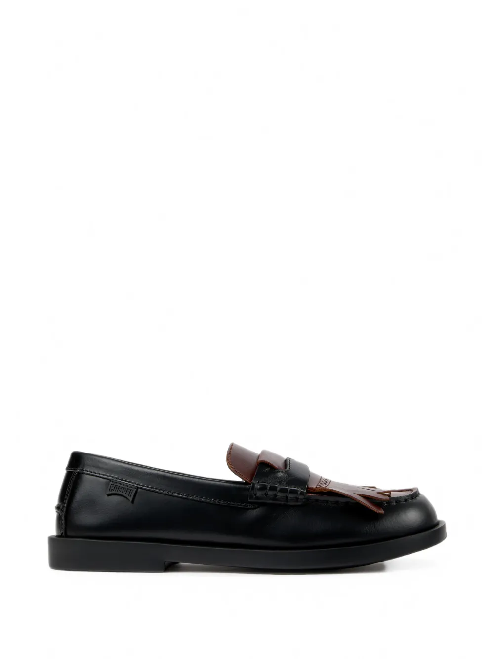 Camper Mocassini Twins Don in pelle - Nero