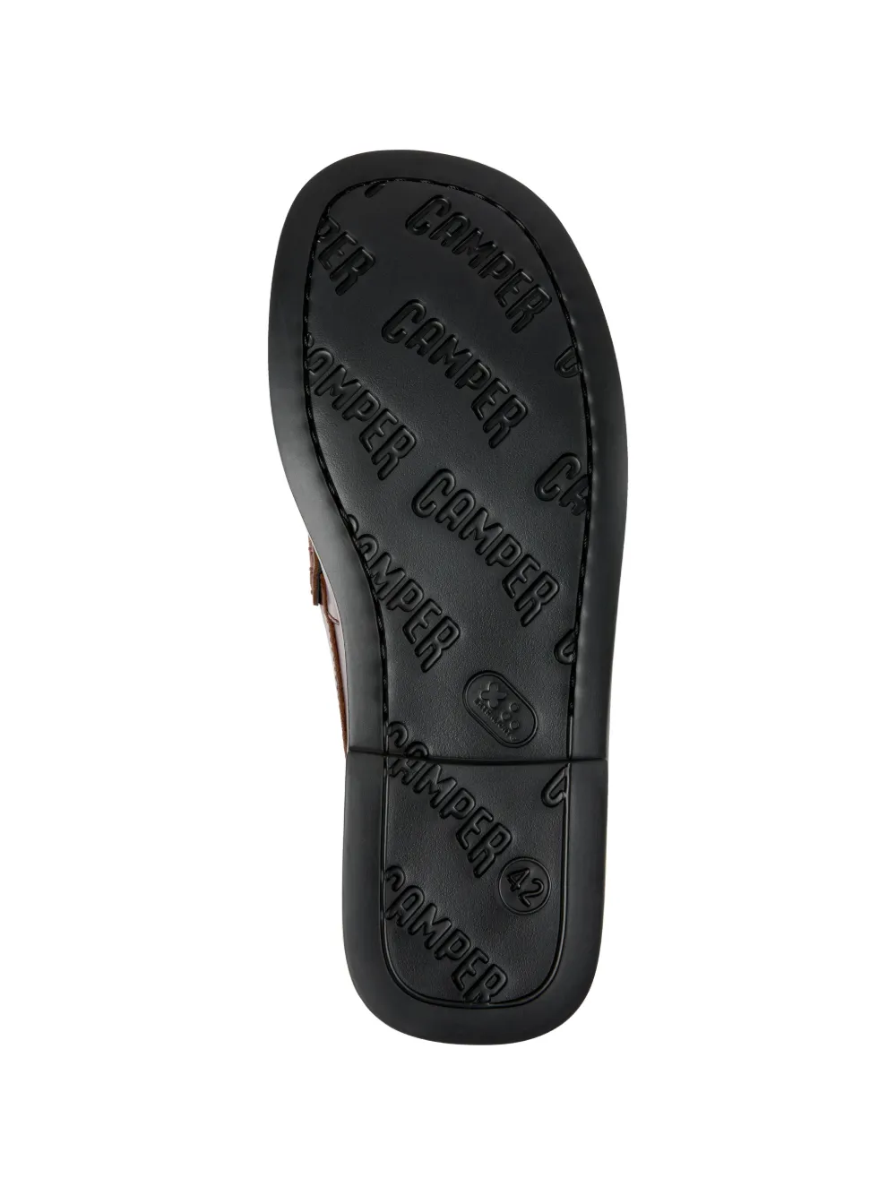 Camper Twins Don leather loafers Zwart