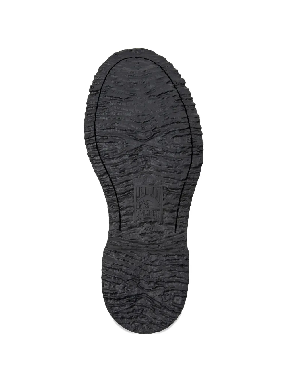 Camper Walden embroidered leather loafers Zwart