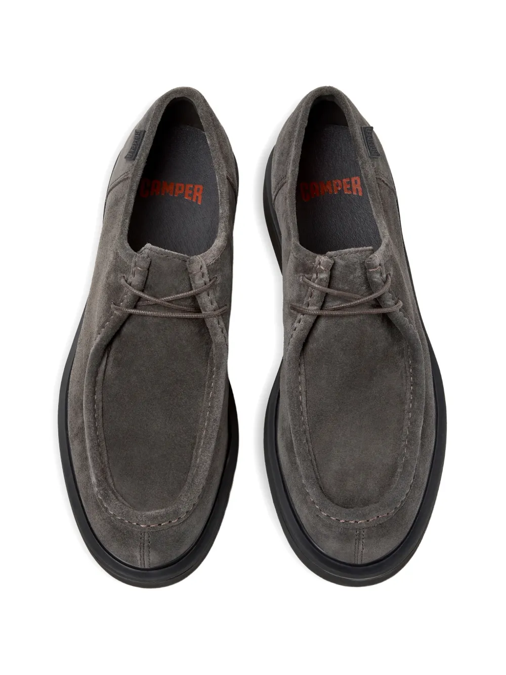 Camper Norman suède veterschoenen Grijs