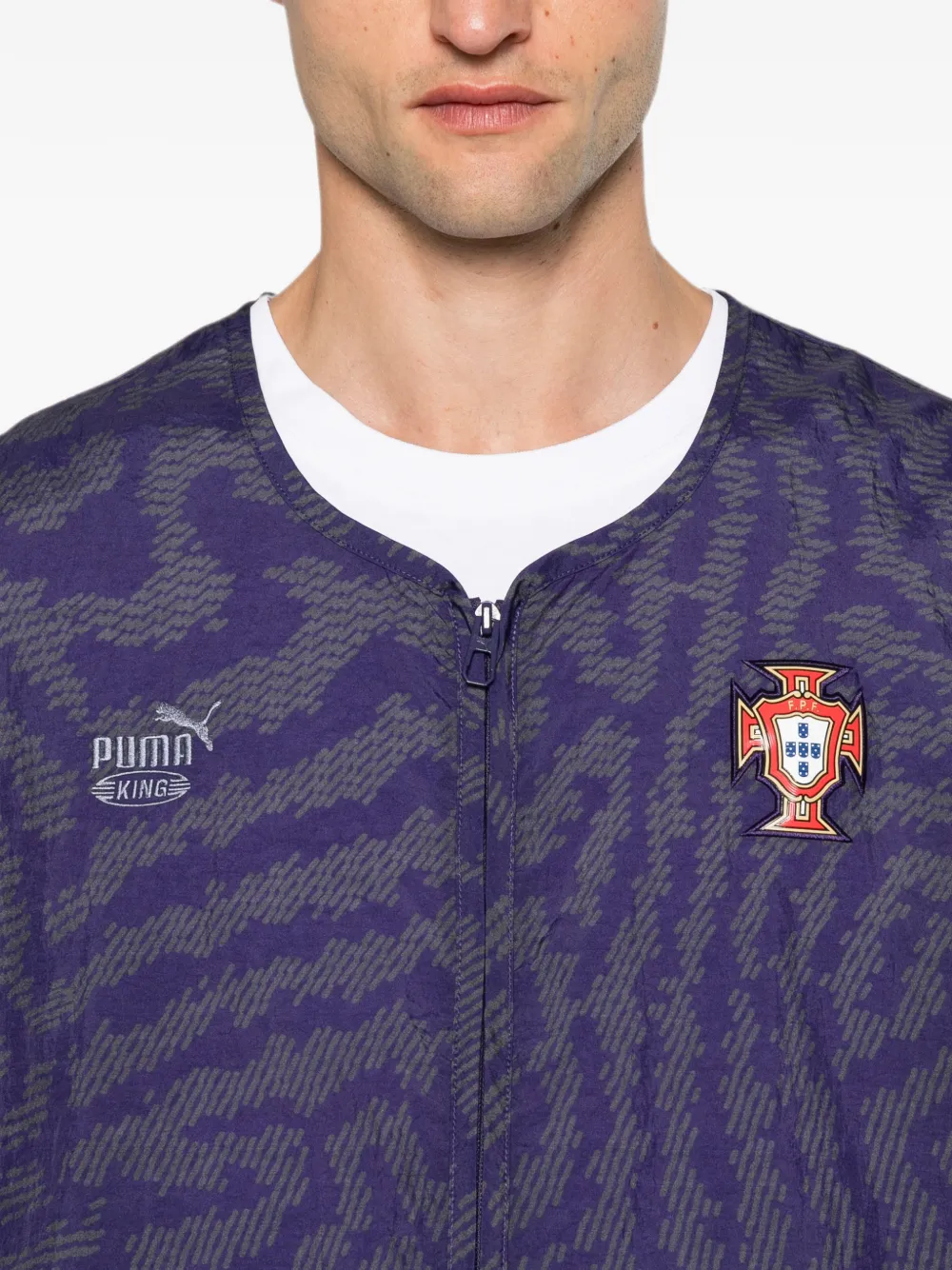 PUMA x FPF x SB King logoprinten jack Paars