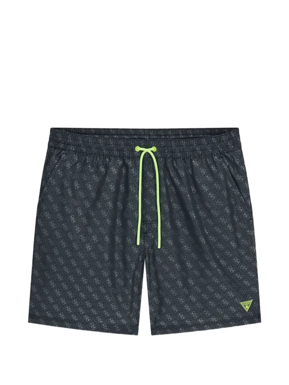 GUESS USA 4G logo-print drawstring swim shorts - Nero