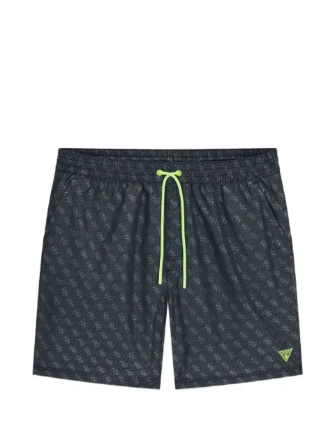 GUESS USA 4G logo-print drawstring swim shorts