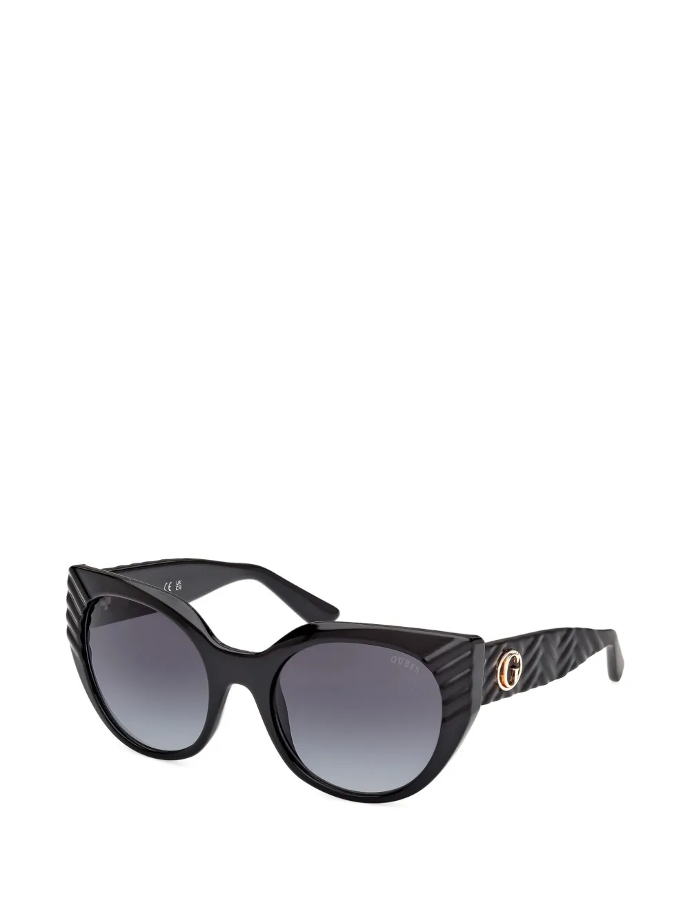 GUESS EYEWEAR Zonnebril met cat-eye montuur Zwart