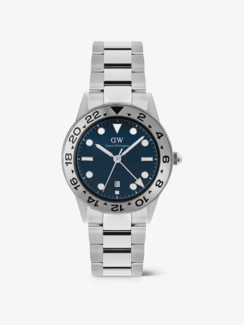 Daniel Wellington Iconic GMT brushed bezel 40mm watch