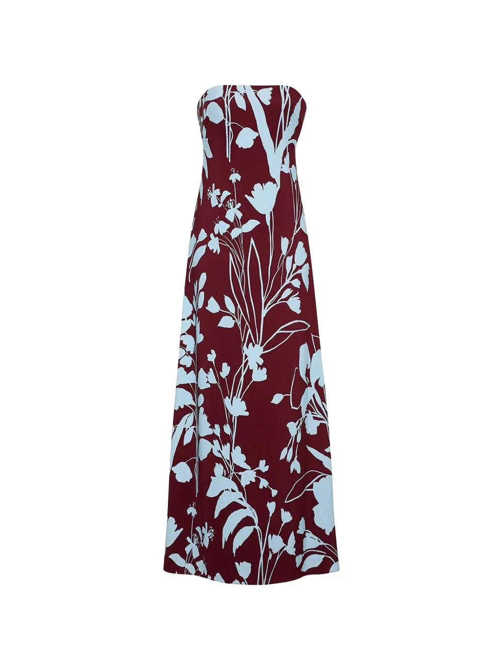 Cara Cara Benita floral-print strapless gown - Red