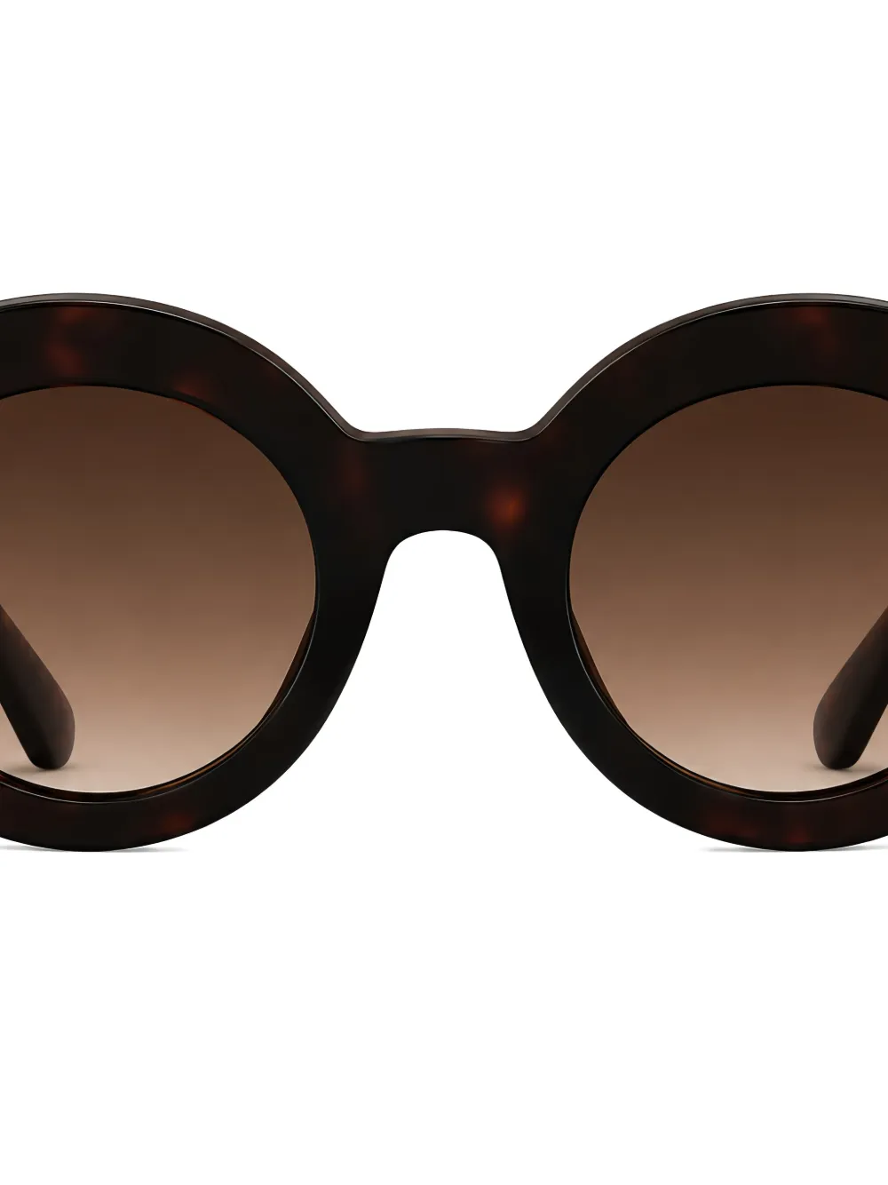 Furla Zonnebril met rond montuur Bruin