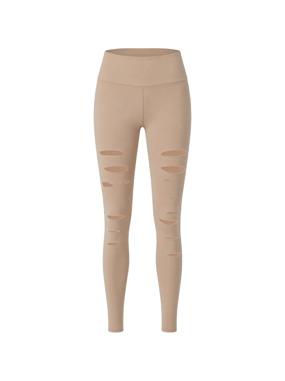 Alo Yoga Leggings con strappi - Toni neutri